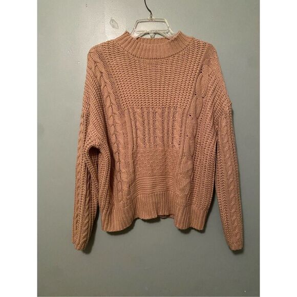 Time And Tru Mock Neck Knit Sweater Size XL - Picture 4 of 8